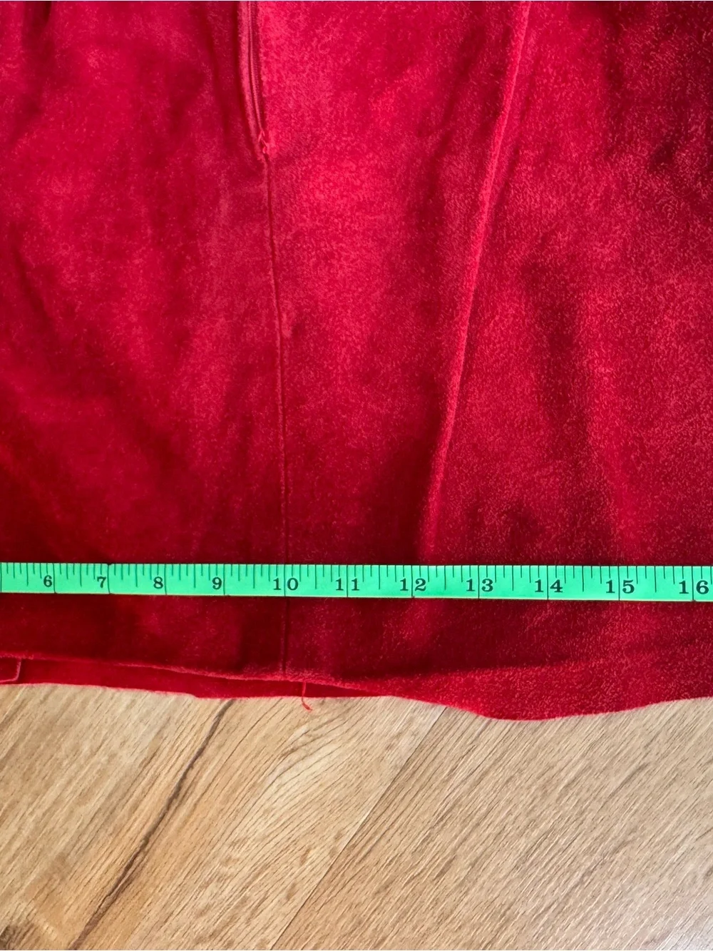 Vintage Genuine Leather Suede A-Line Skirt - Outerwear by Phoenix - Picture 7 of 7